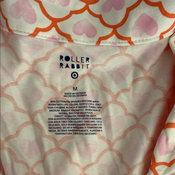 Roller Rabbit x Target Women’s Geo Hearts Short Pajama Set-XS,S,M-NWT - Picture 7 of 8